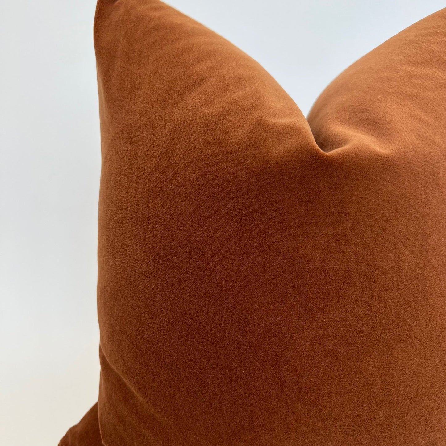 Rust Velvet Pillow Cover