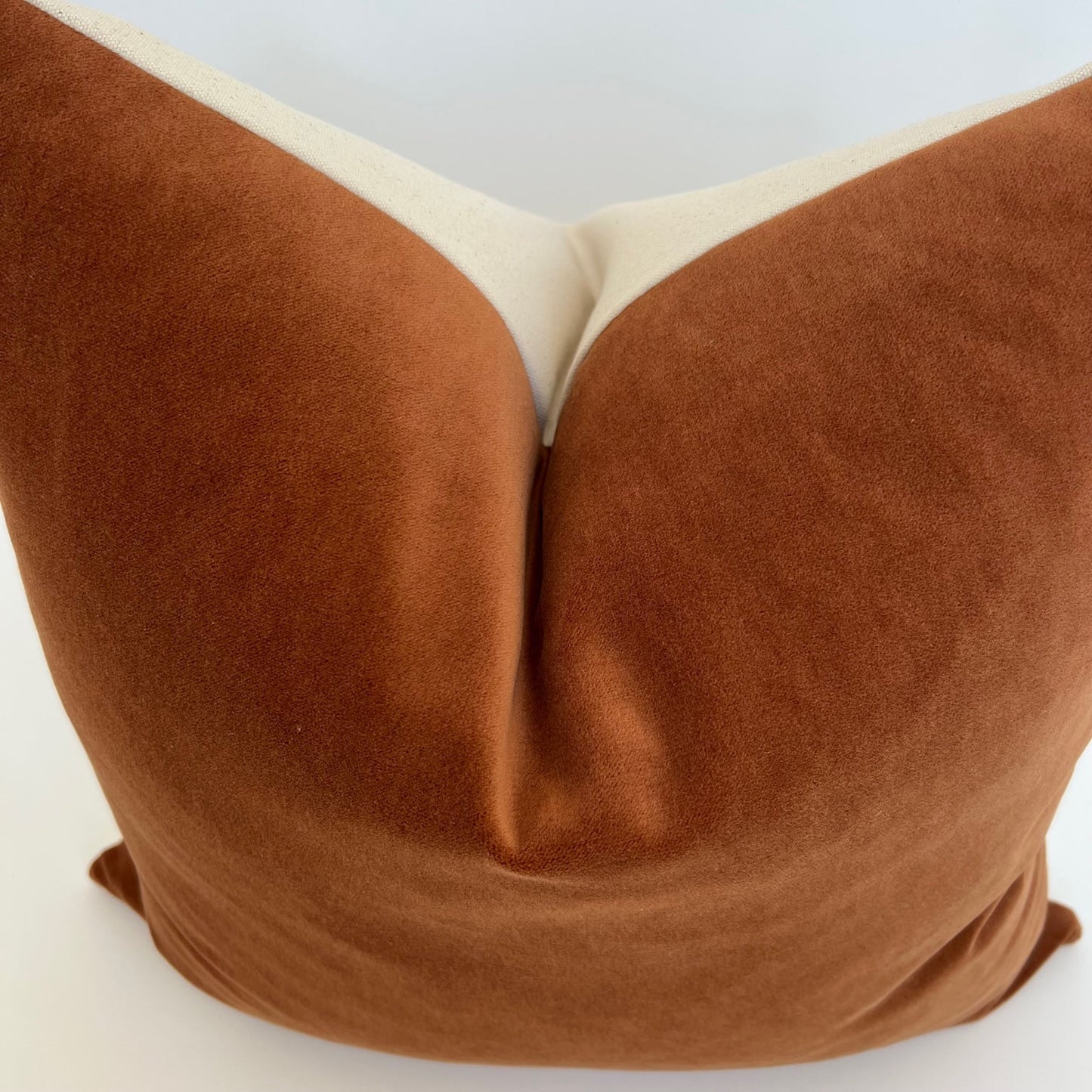 Rust Velvet Pillow Cover