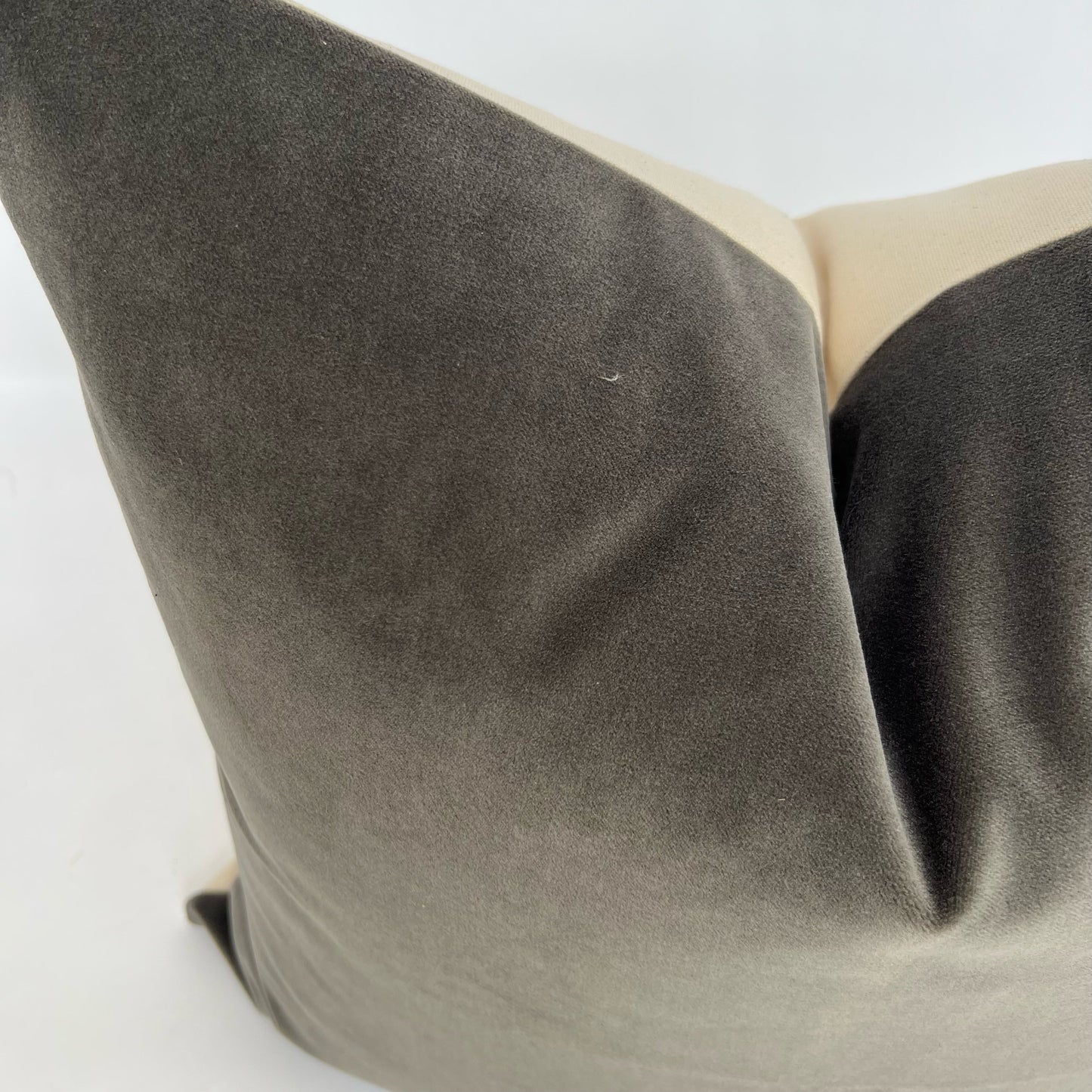 Dark Grey Velvet Pillow Cover