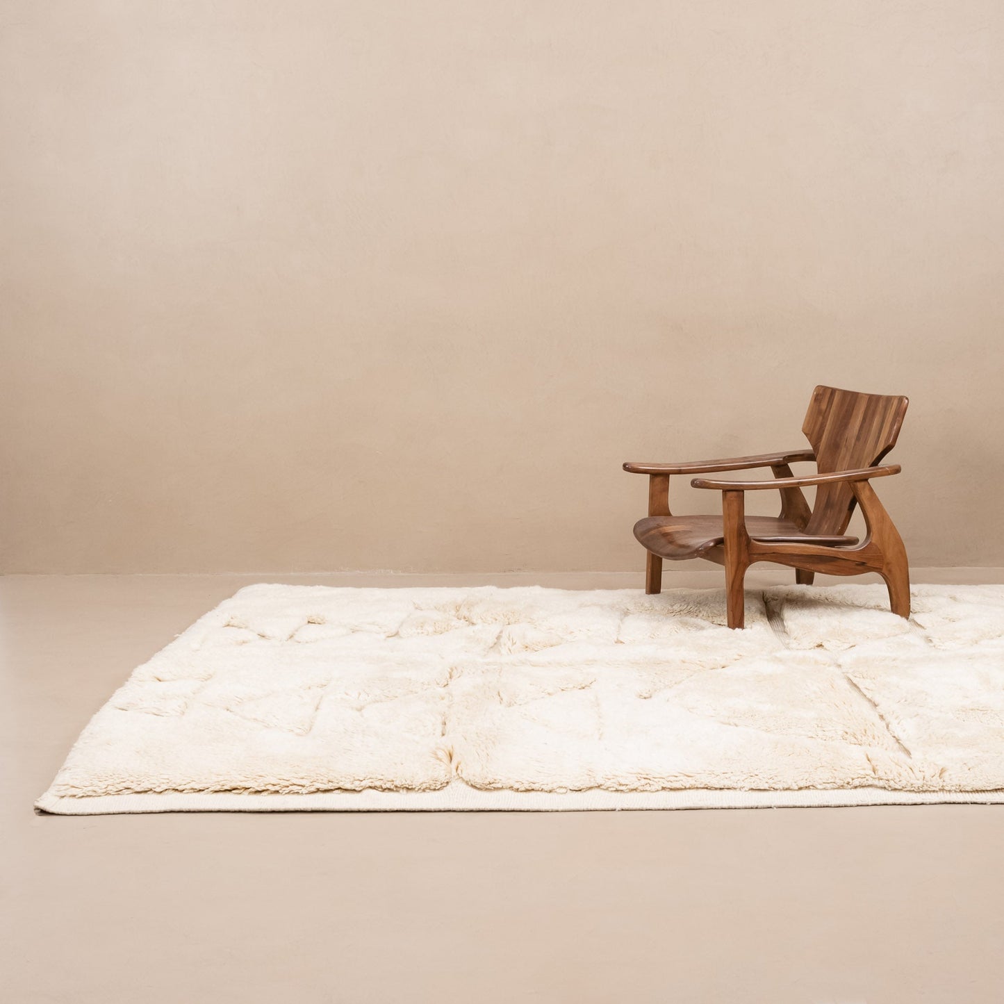 Displaced Mountains - Luxury Shag Moroccan Rug