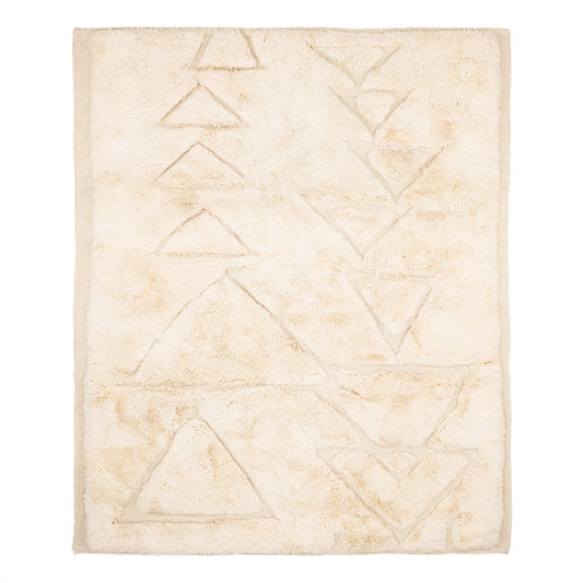 Displaced Mountains - Luxury Shag Moroccan Rug