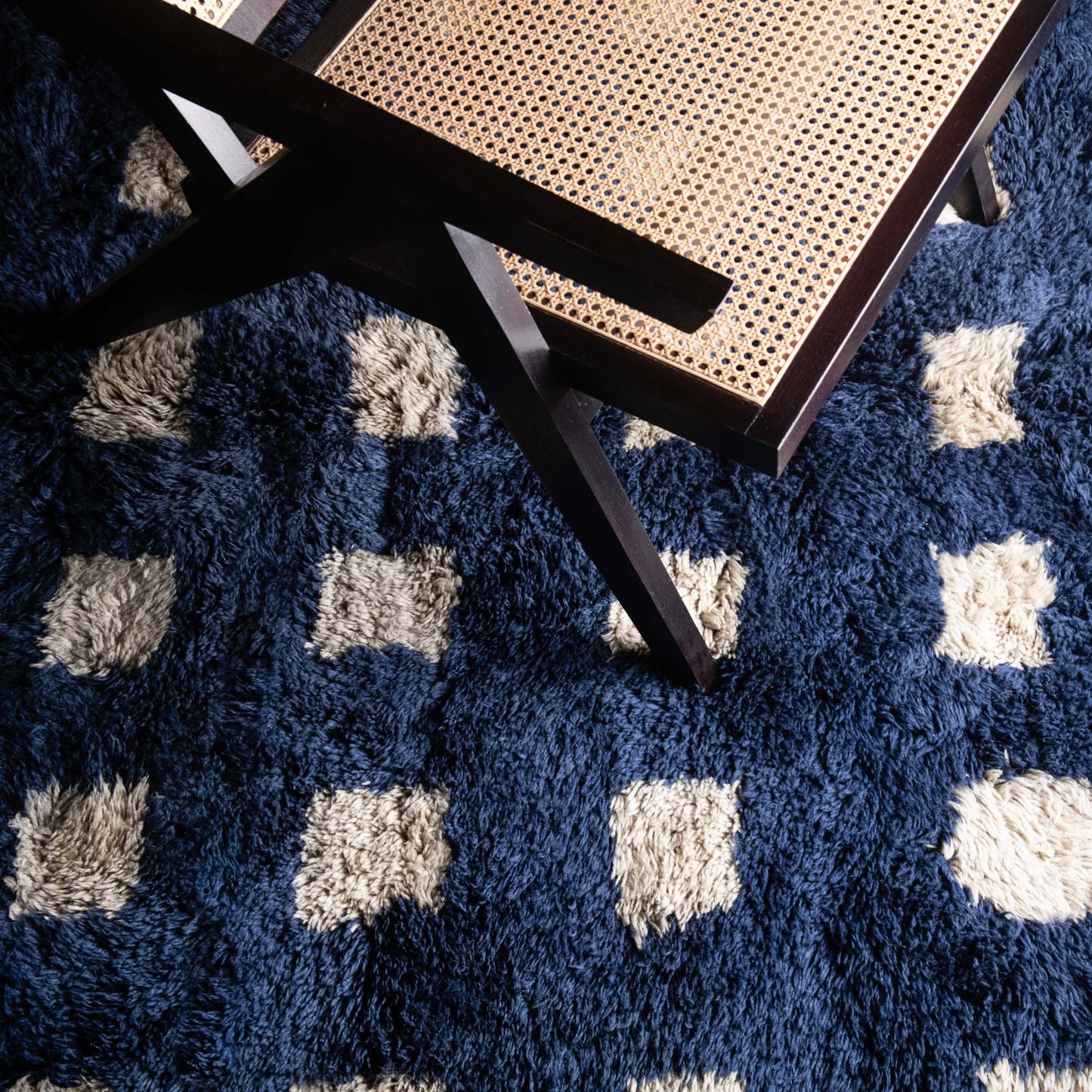 Azure Poetry - Luxury Shag Moroccan Rug