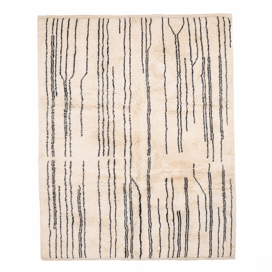 Metro Lines - Luxury Shag Moroccan Rug