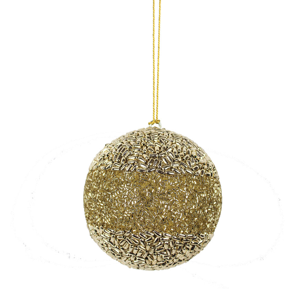 Handcrafted Shimmery Jute Christmas Ornaments