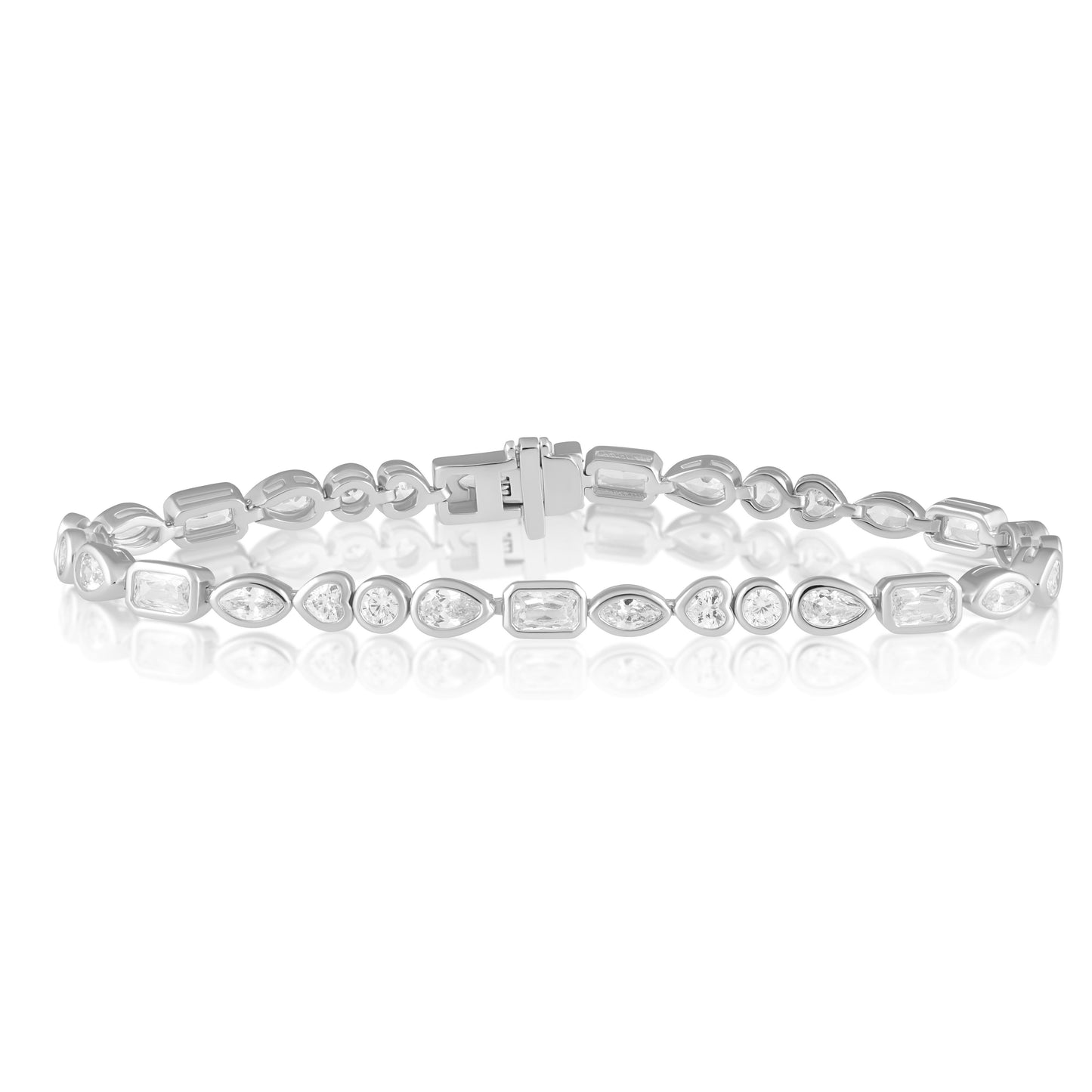 Perrine Bezel Tennis Bracelet