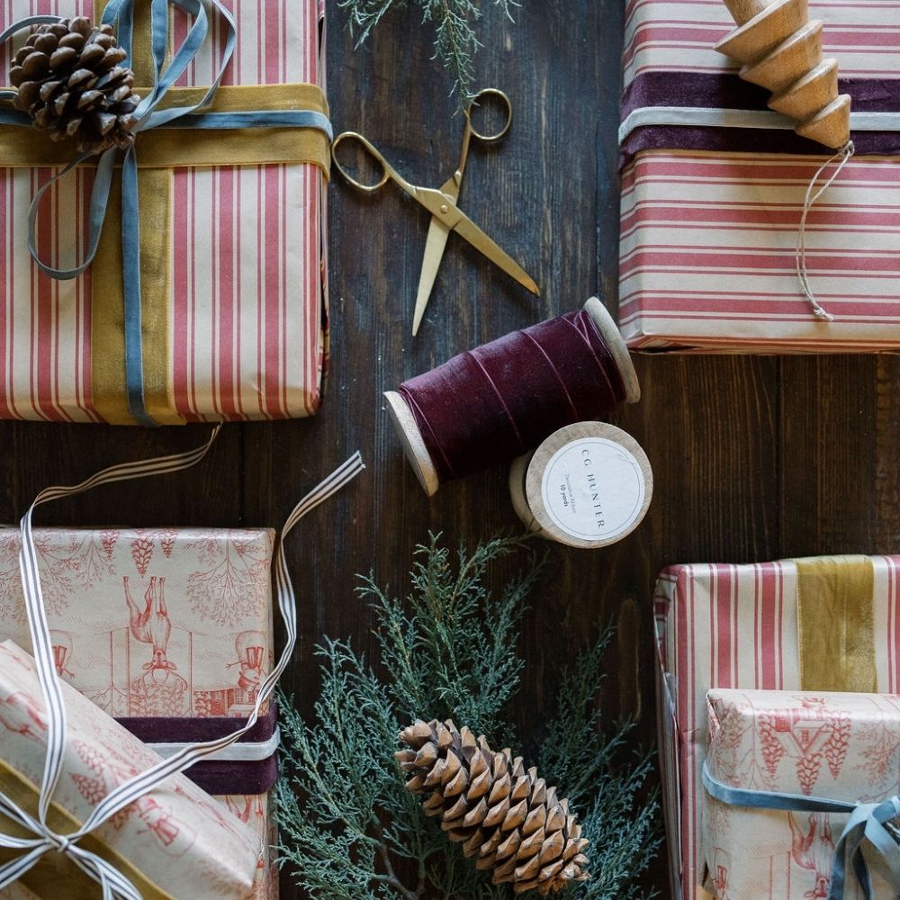 Burgundy Hand Dyed Velvet Ribbon