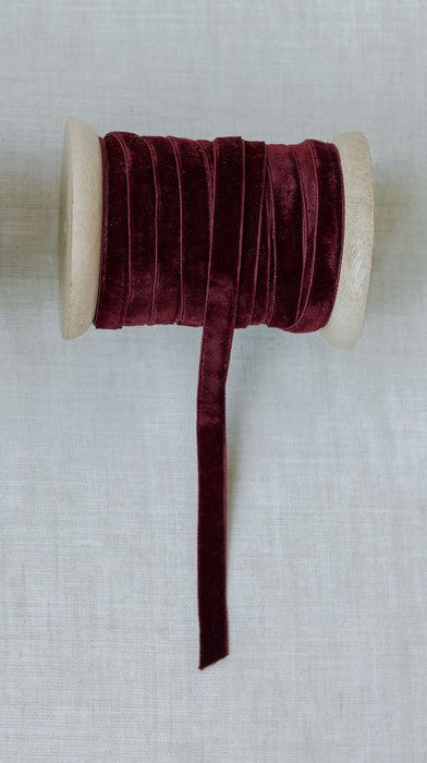 Artisan Hand-Dyed Velvet Ribbon