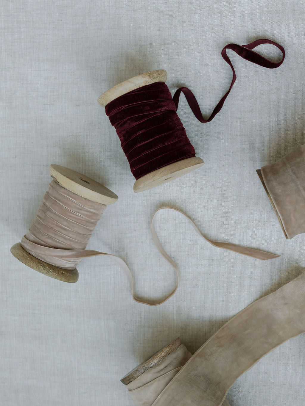 Artisan Hand-Dyed Velvet Ribbon