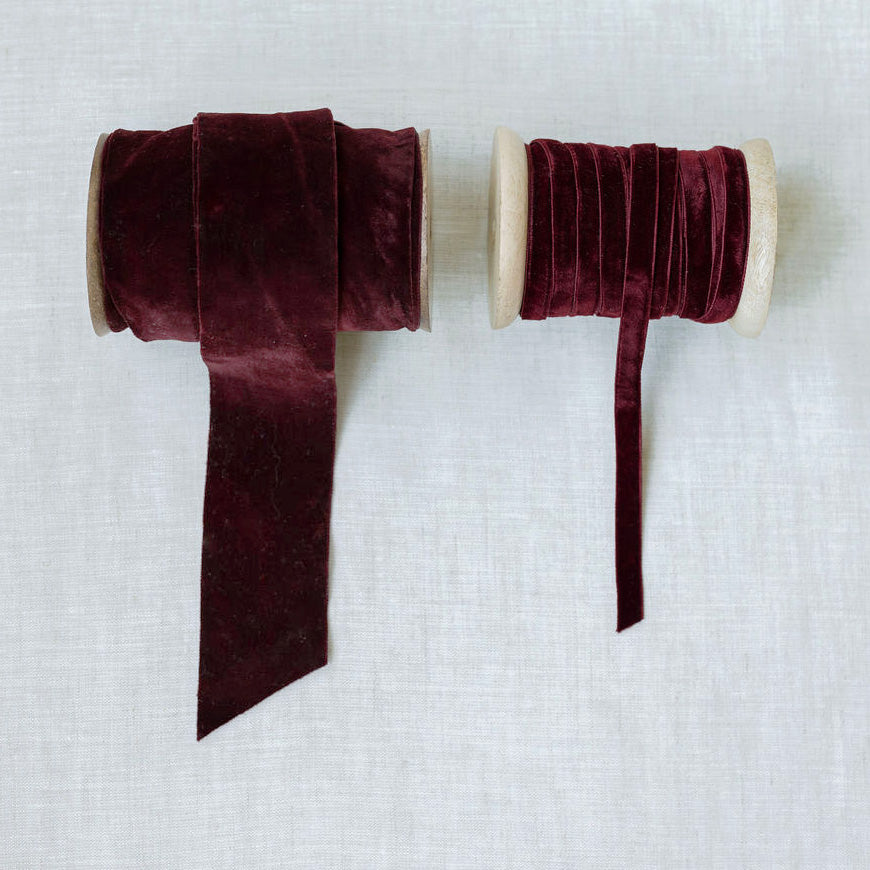 Artisan Hand-Dyed Velvet Ribbon