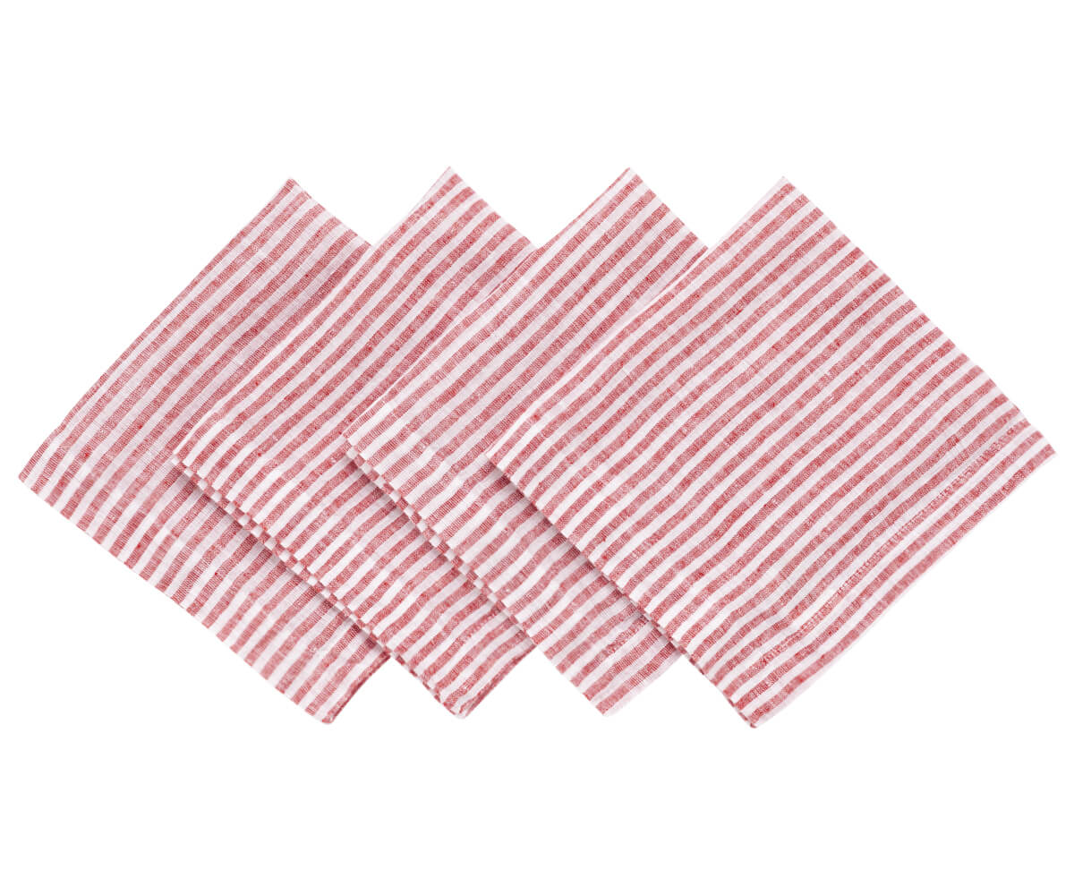 Wedding Napkins - Pinstripe Napkins