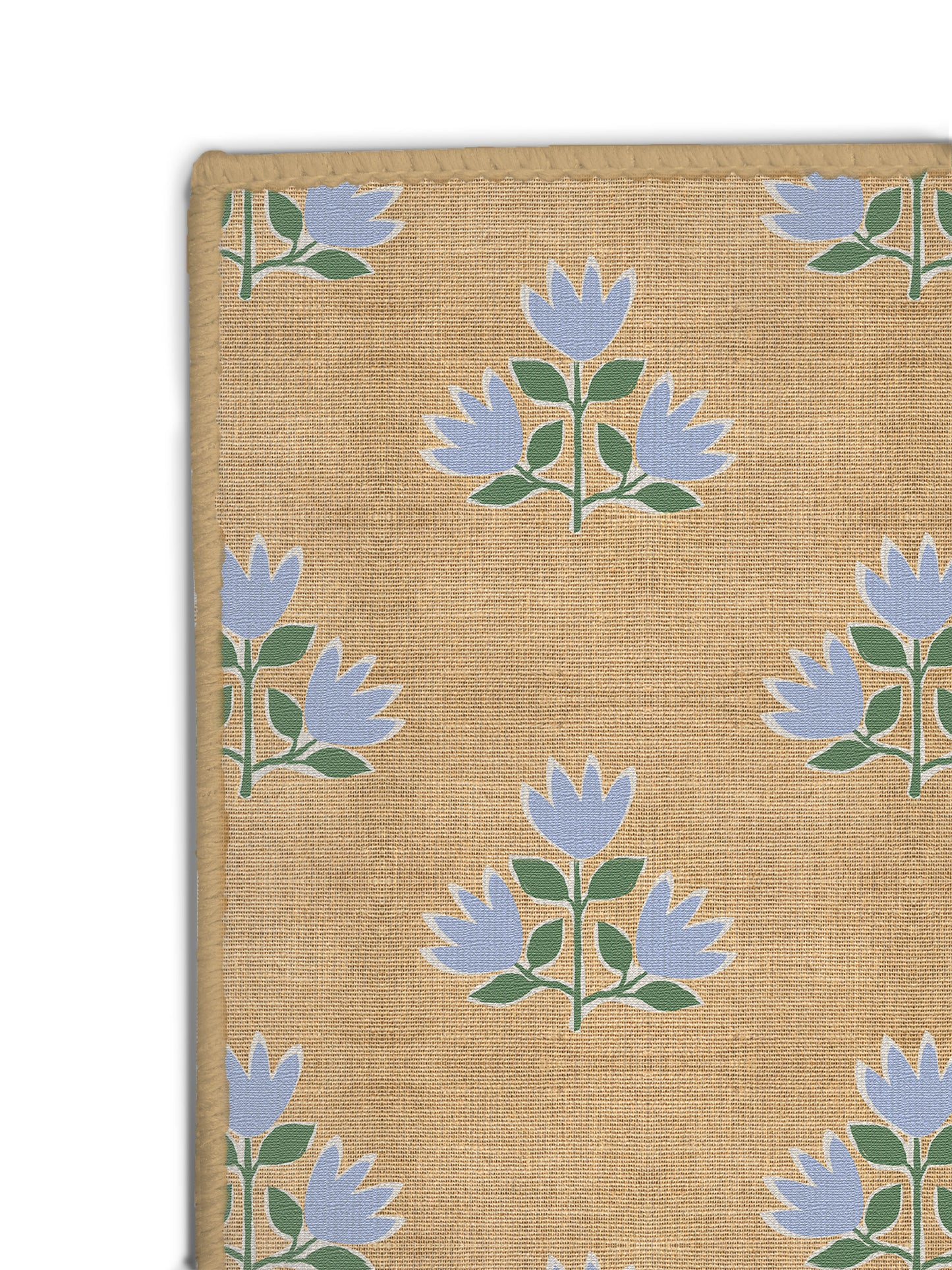Clementine Blue Nu-Jute Rug - New & WASHABLE!