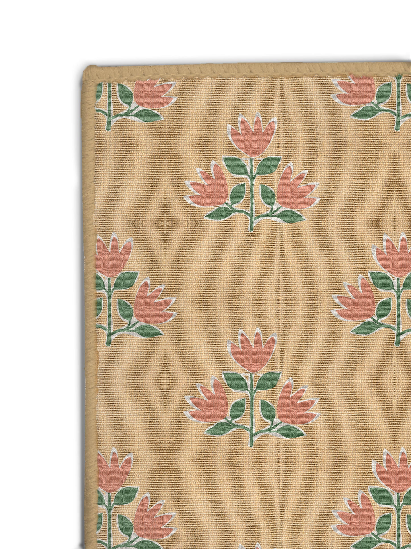 Clementine Coral Nu-Jute Rug - New & WASHABLE!