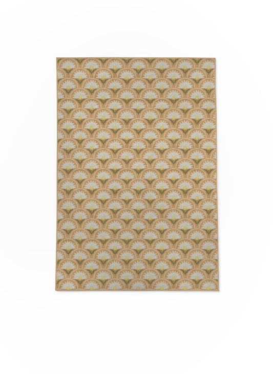 Coneflower White Nu-Jute Rug - New & WASHABLE!