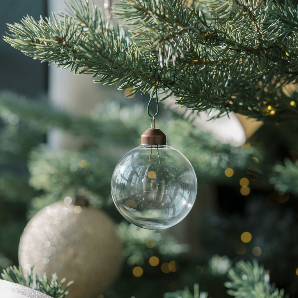Timeless Clear Glass Ornaments