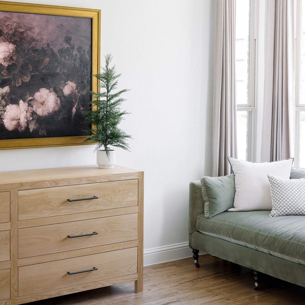 Artificial Cedar Tree in Cream Pot