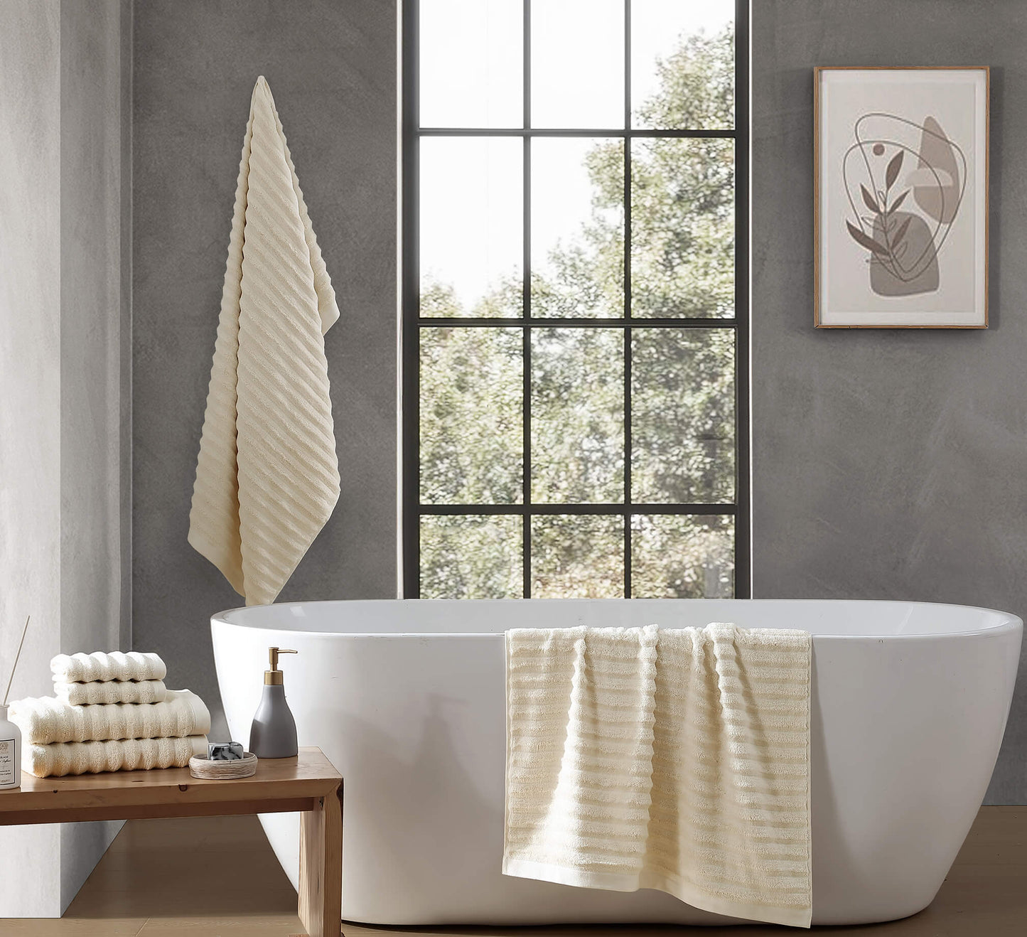 Turkish Cotton Rib Bath Mat