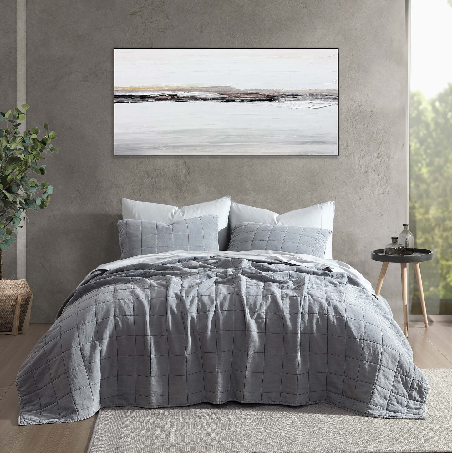 Stonewashed Lyocell Sham Set