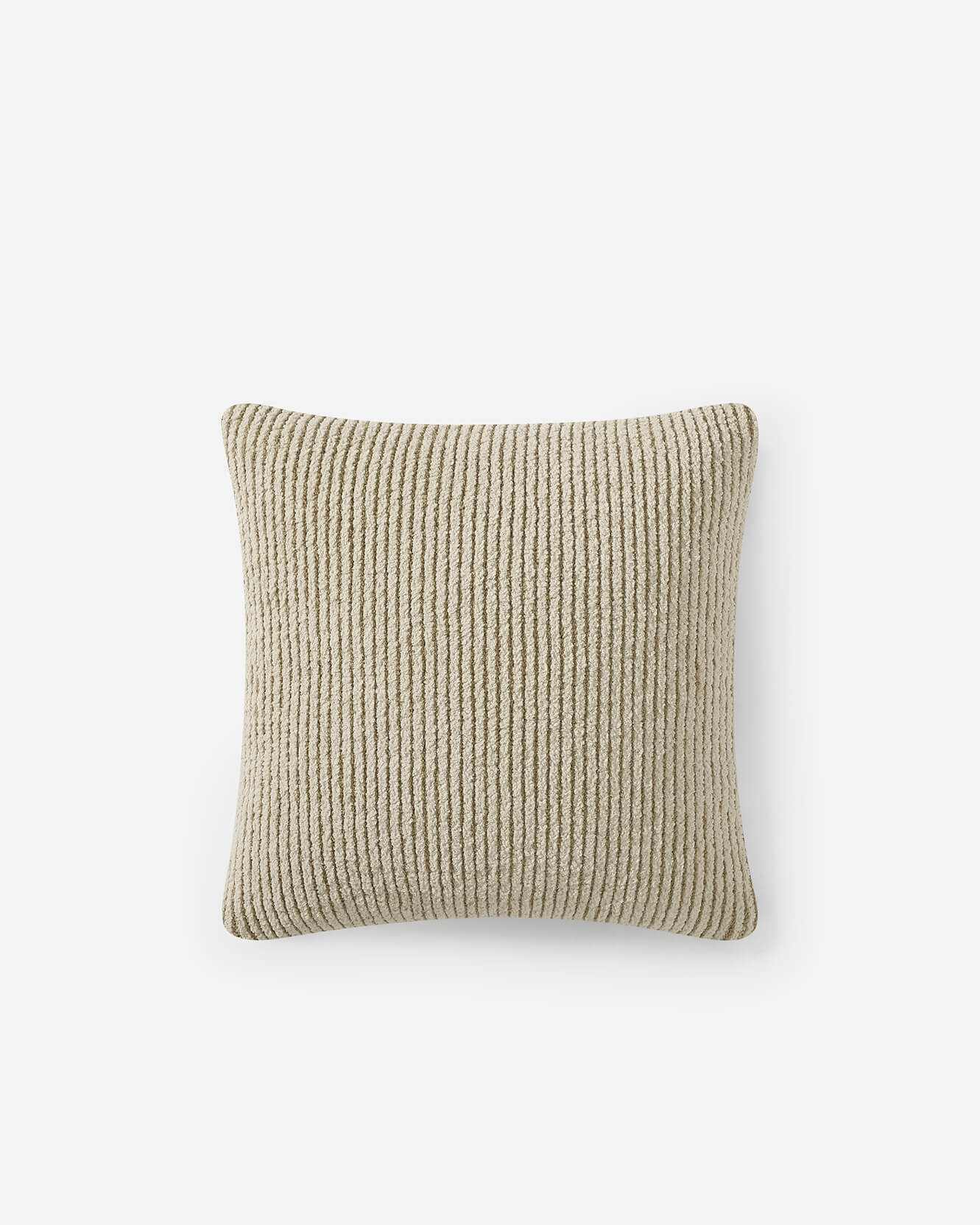 Two-Tone Ribbed Throw Pillow