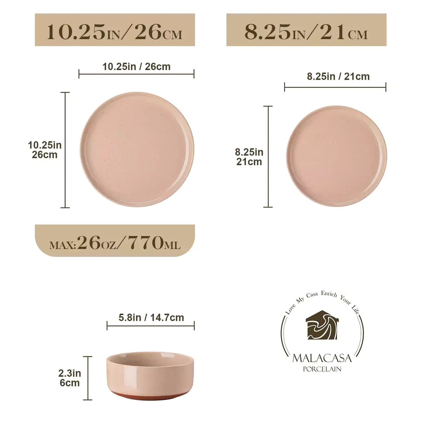 Tara 12 Piece Dinnerware Set