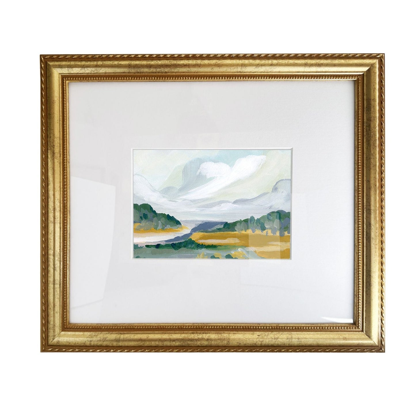 Autumn Sky over the Beach, Luxe Framing with Oversized Mat