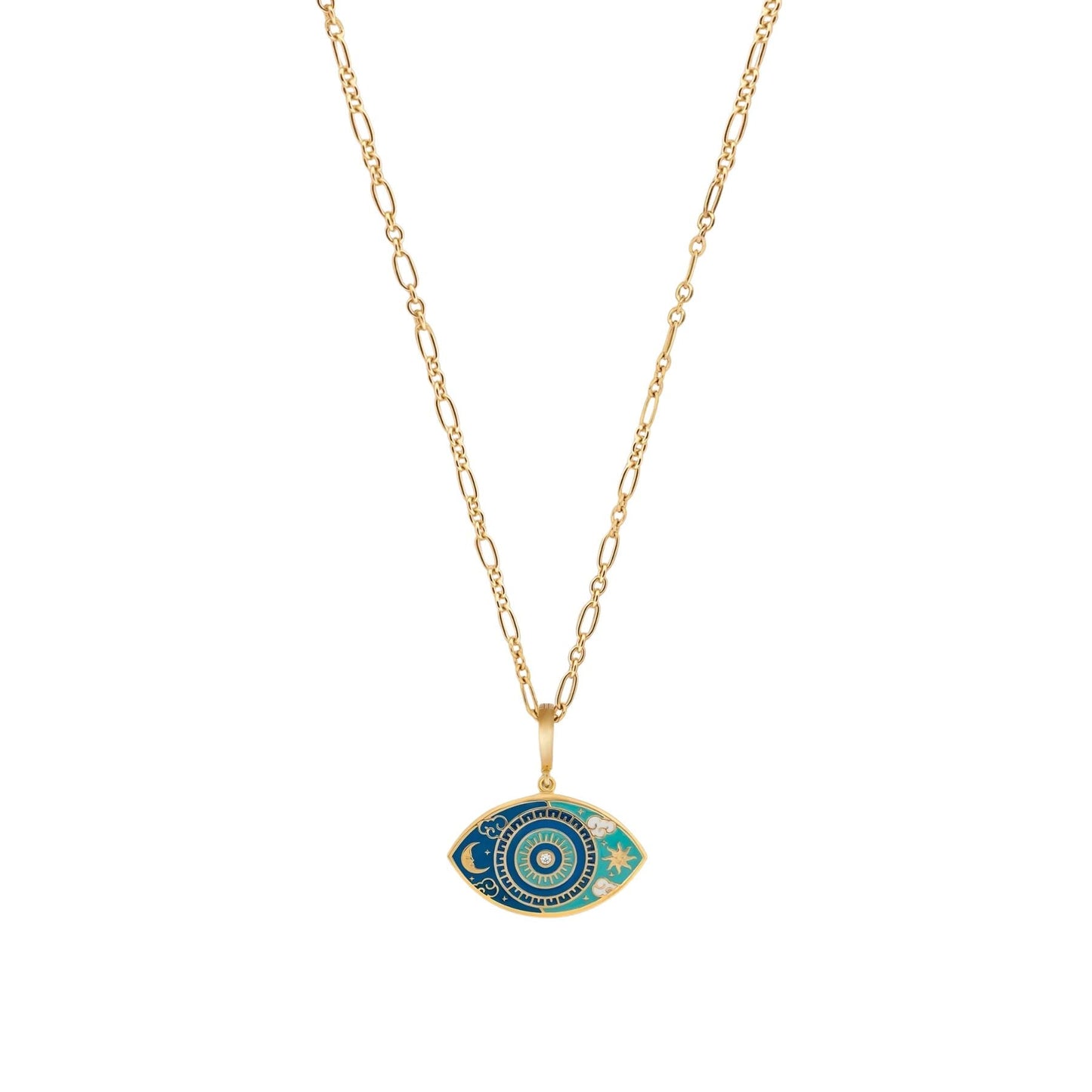 Universal Consciousness Evil Eye Charm Necklace