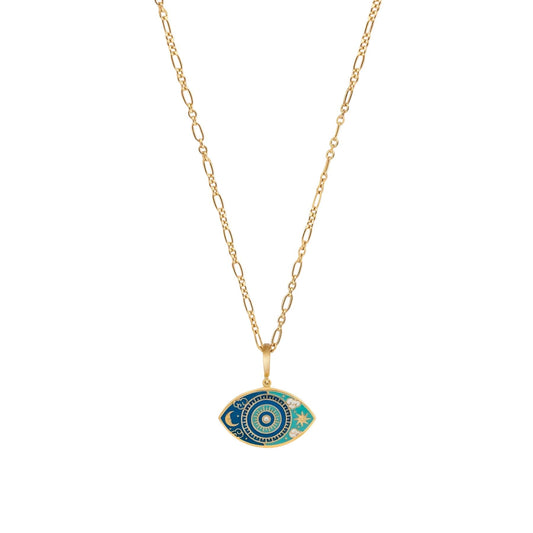 Universal Consciousness Evil Eye Charm Necklace