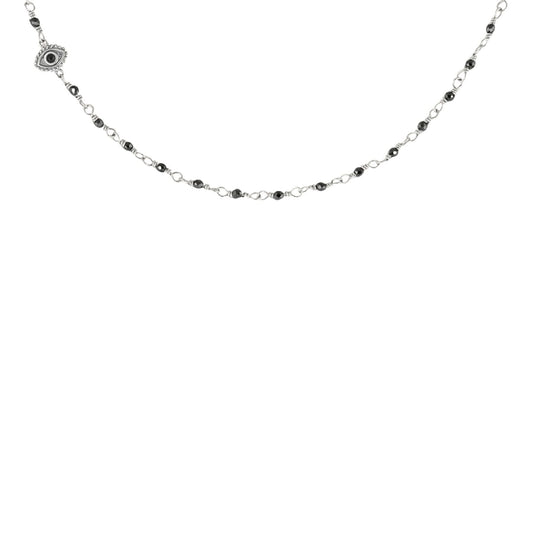 Harmony Guardian - Hematite Evil Eye Necklace
