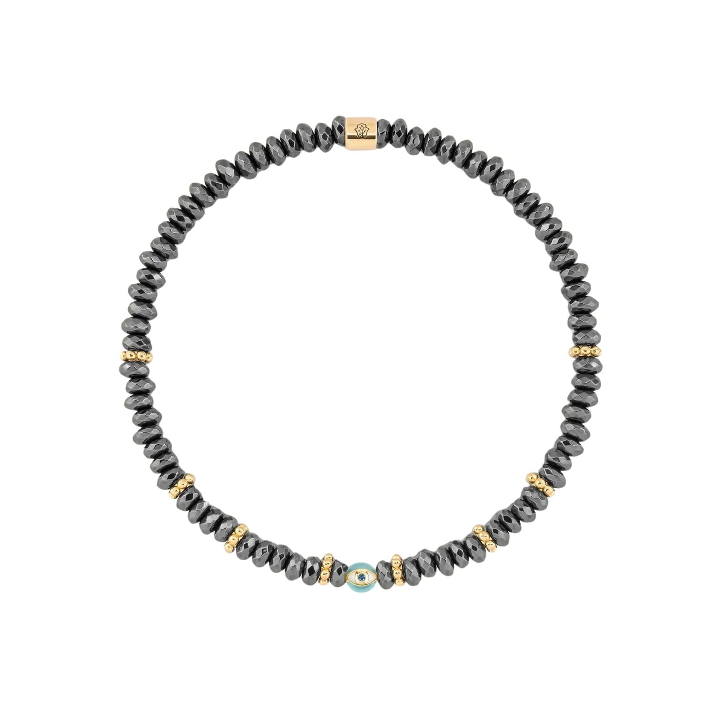 Earth Guardian - Hematite Evil Eye Bracelet