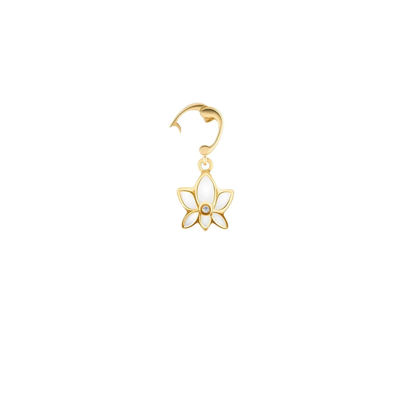 Serene Awakening Gold Lotus Charm