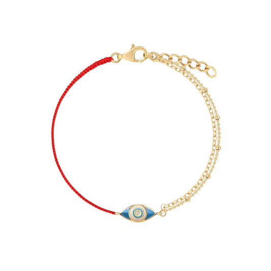 Positive Outcome - Red String Evil Eye Charm Bracelet