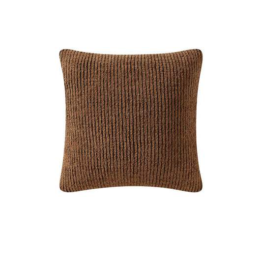 Two-Tone Ribbed Throw Pillow