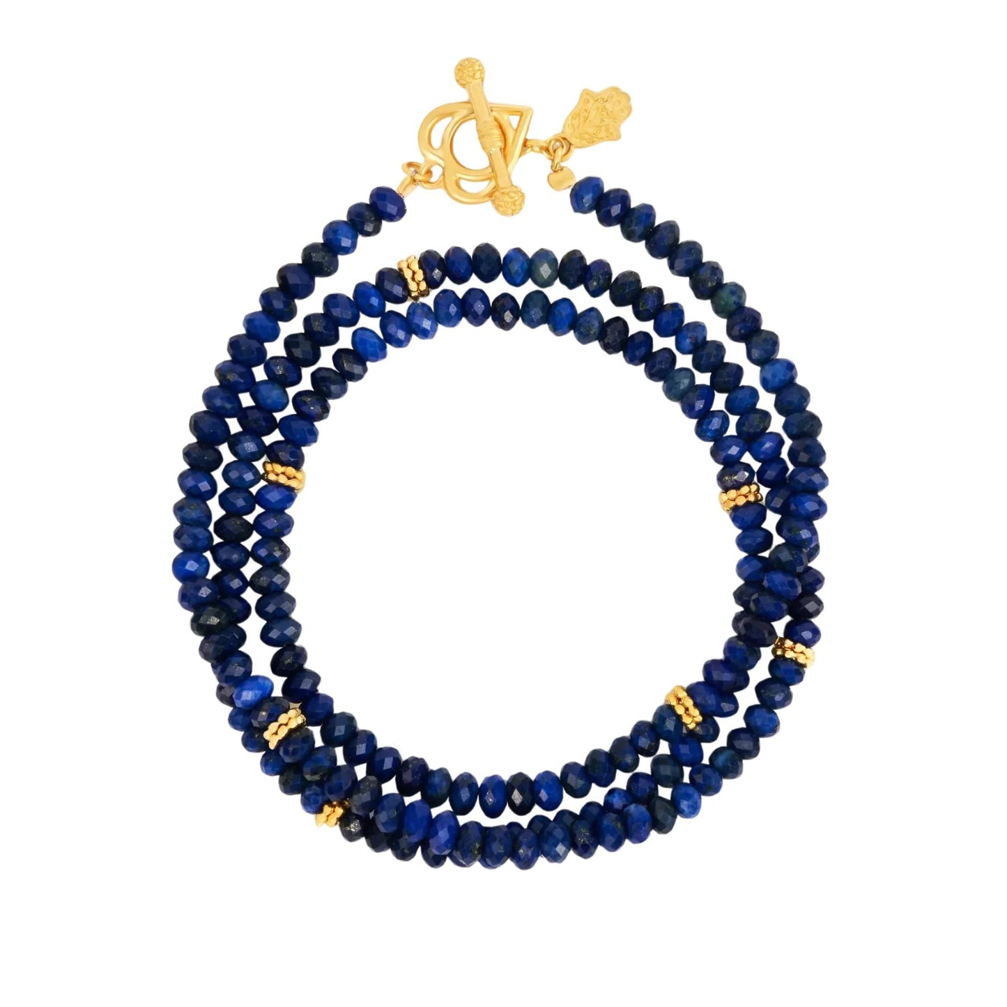 Peaceful Heart Lapis Lazuli Wrap Bracelet