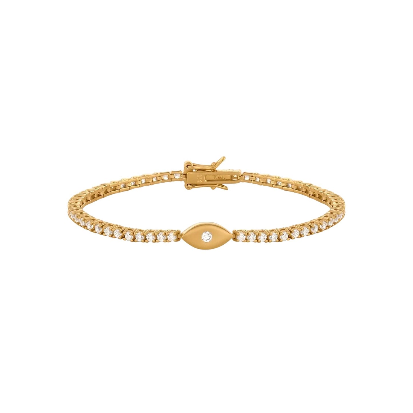 Hopeful Abundance Evil Eye Tennis Bracelet