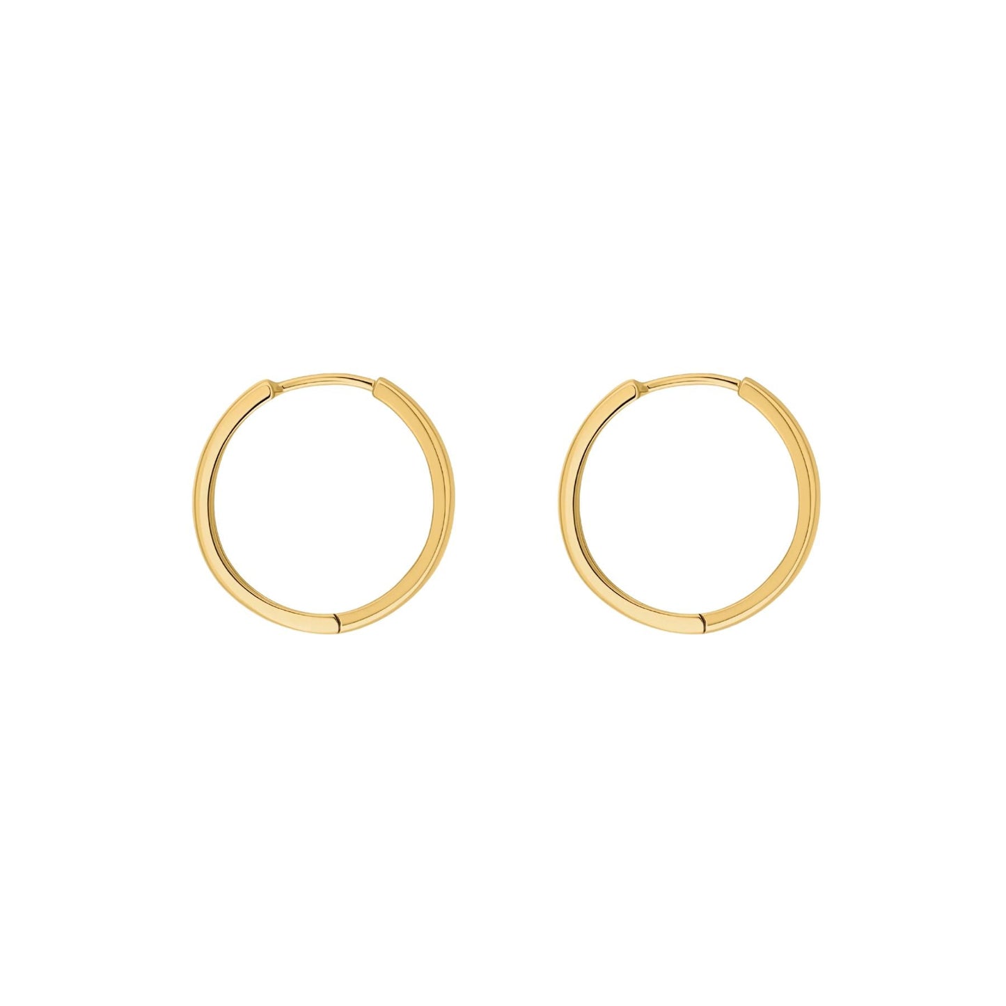 Flow of Energy - Gold Hoop Earrings