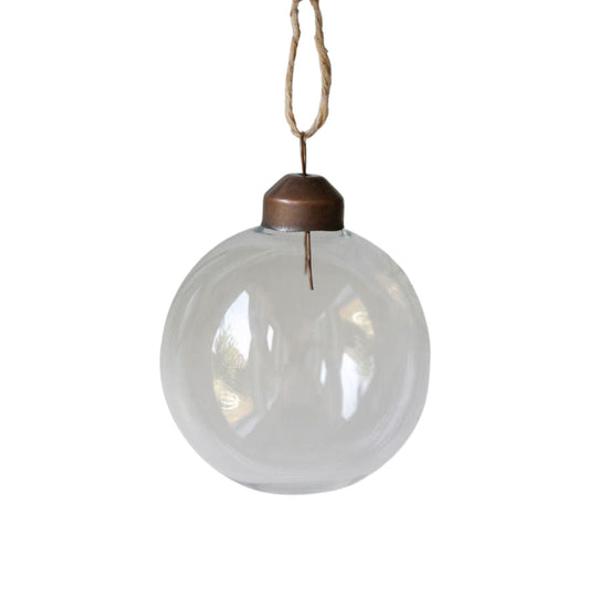 Timeless Clear Glass Ornaments