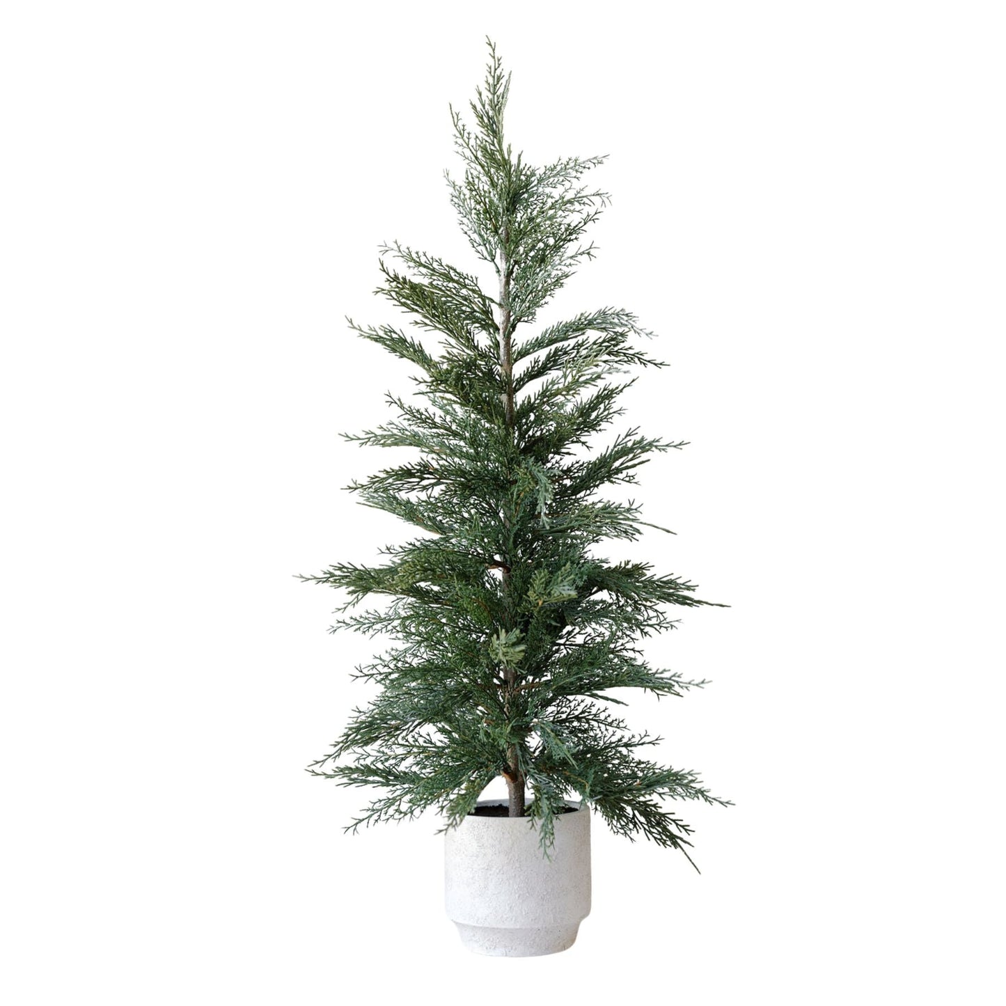 Artificial Cedar Tree in Cream Pot