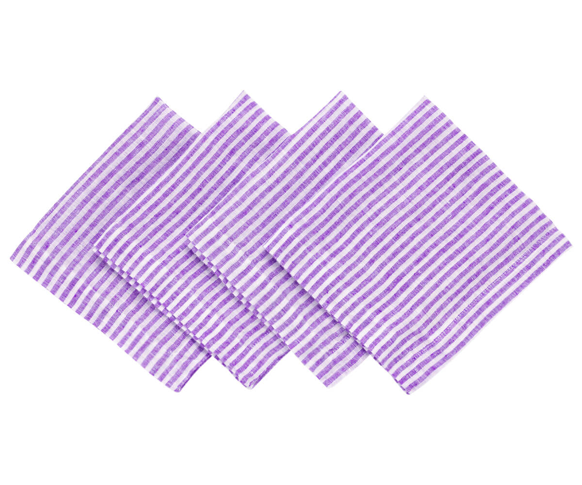Wedding Napkins - Pinstripe Napkins