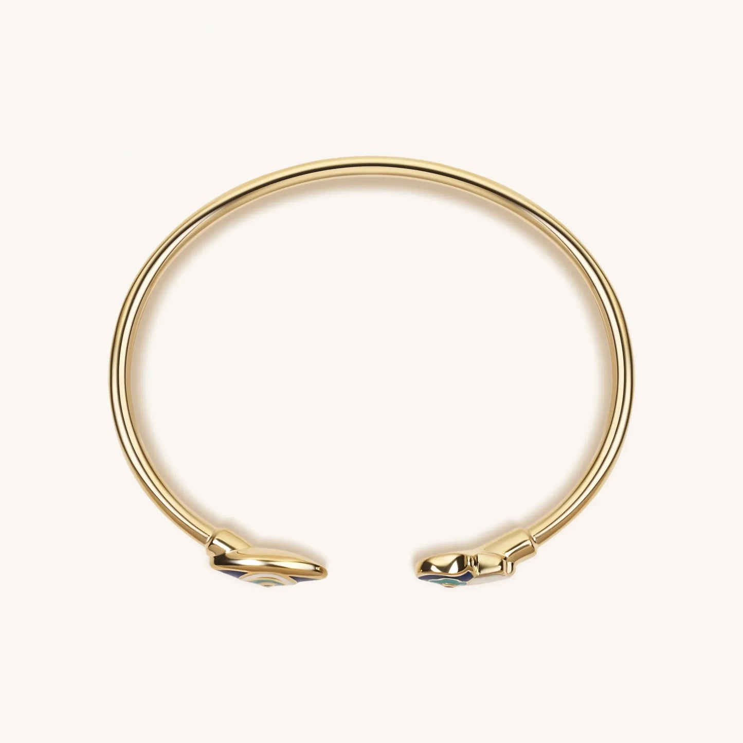 Positive Light - Enamel Hamsa Evil Eye Cuff