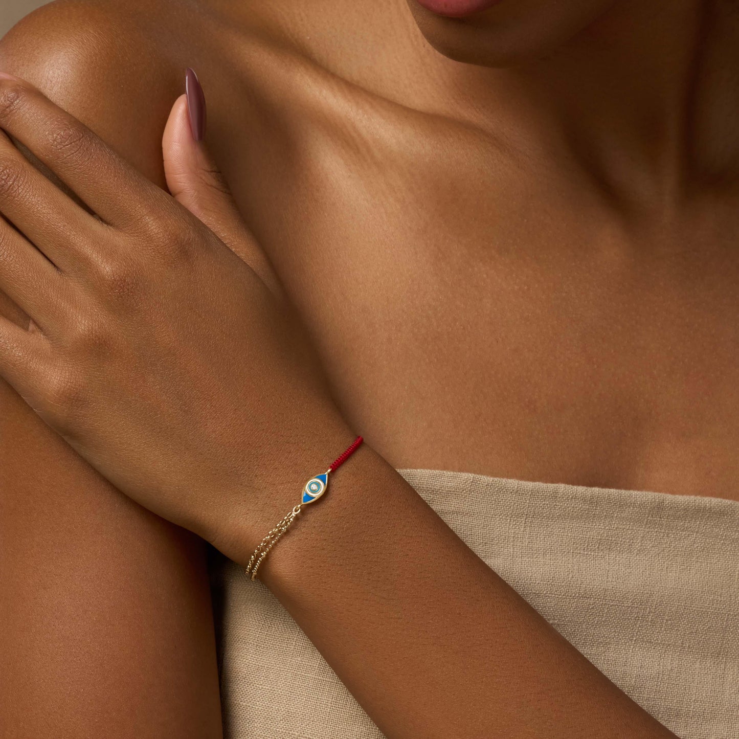 Positive Outcome - Red String Evil Eye Charm Bracelet