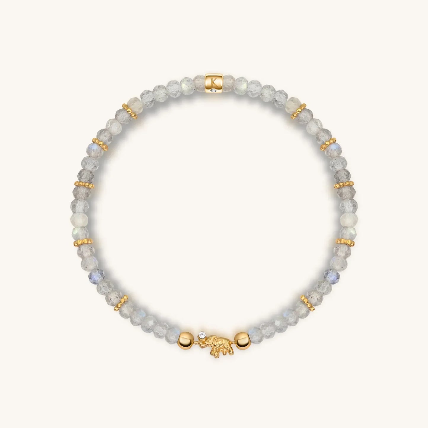 Fierce Spirit - Tiger's Eye Labradorite Pyrite Triple Protection Bracelet Stack