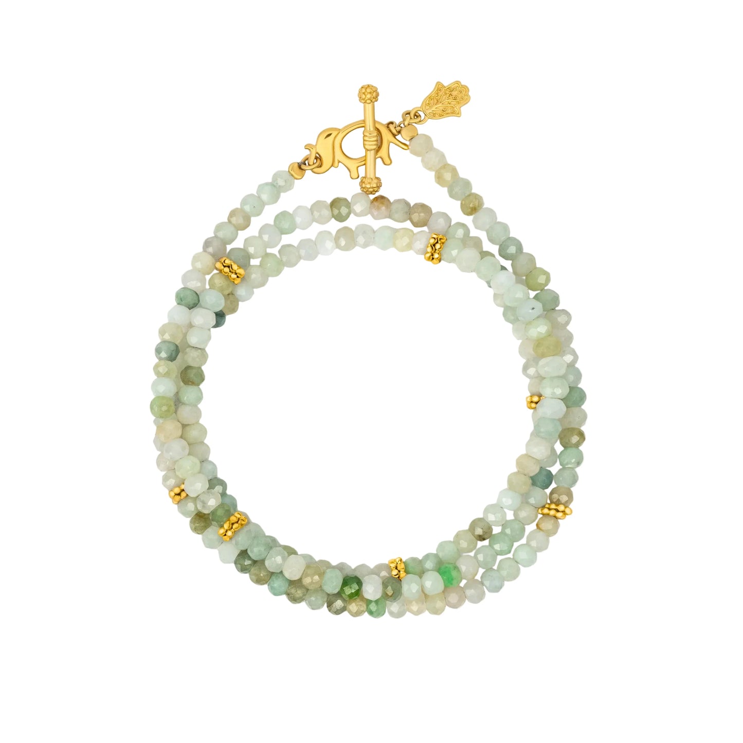 Manifest Abundance Jade Elephant Wrap Bracelet