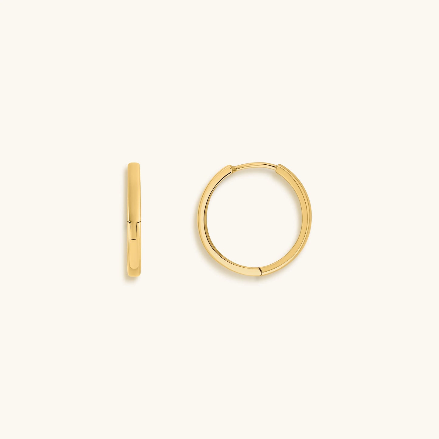 Flow of Energy - Gold Hoop Earrings