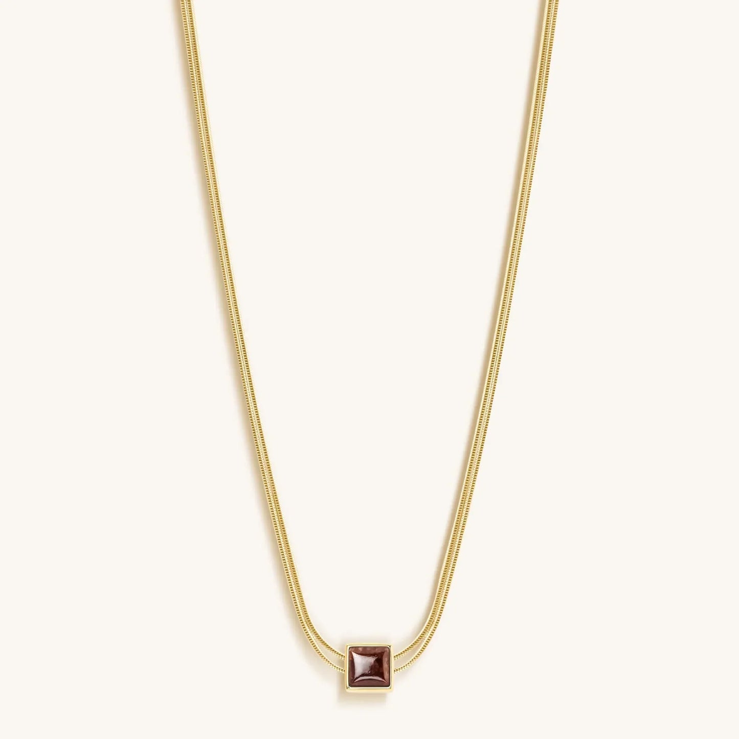 Love & Cherish - Ruby Evil Eye July Birthstone Necklace