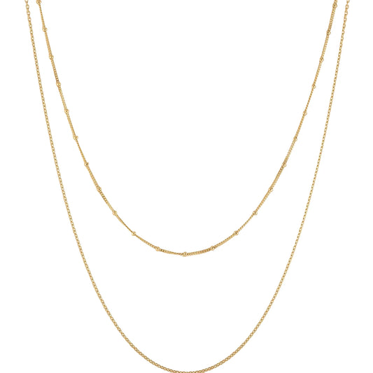 Golden Harmony - Double Chain Necklace