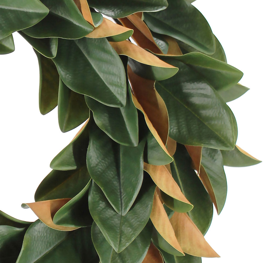 Lush Artificial Magnolia Leaf Wreath