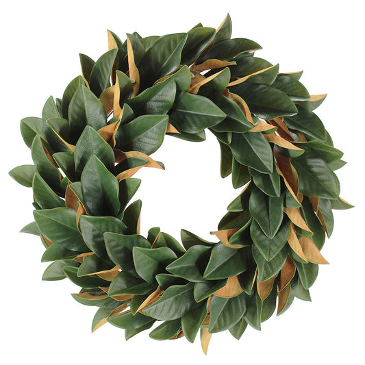 Lush Artificial Magnolia Leaf Wreath