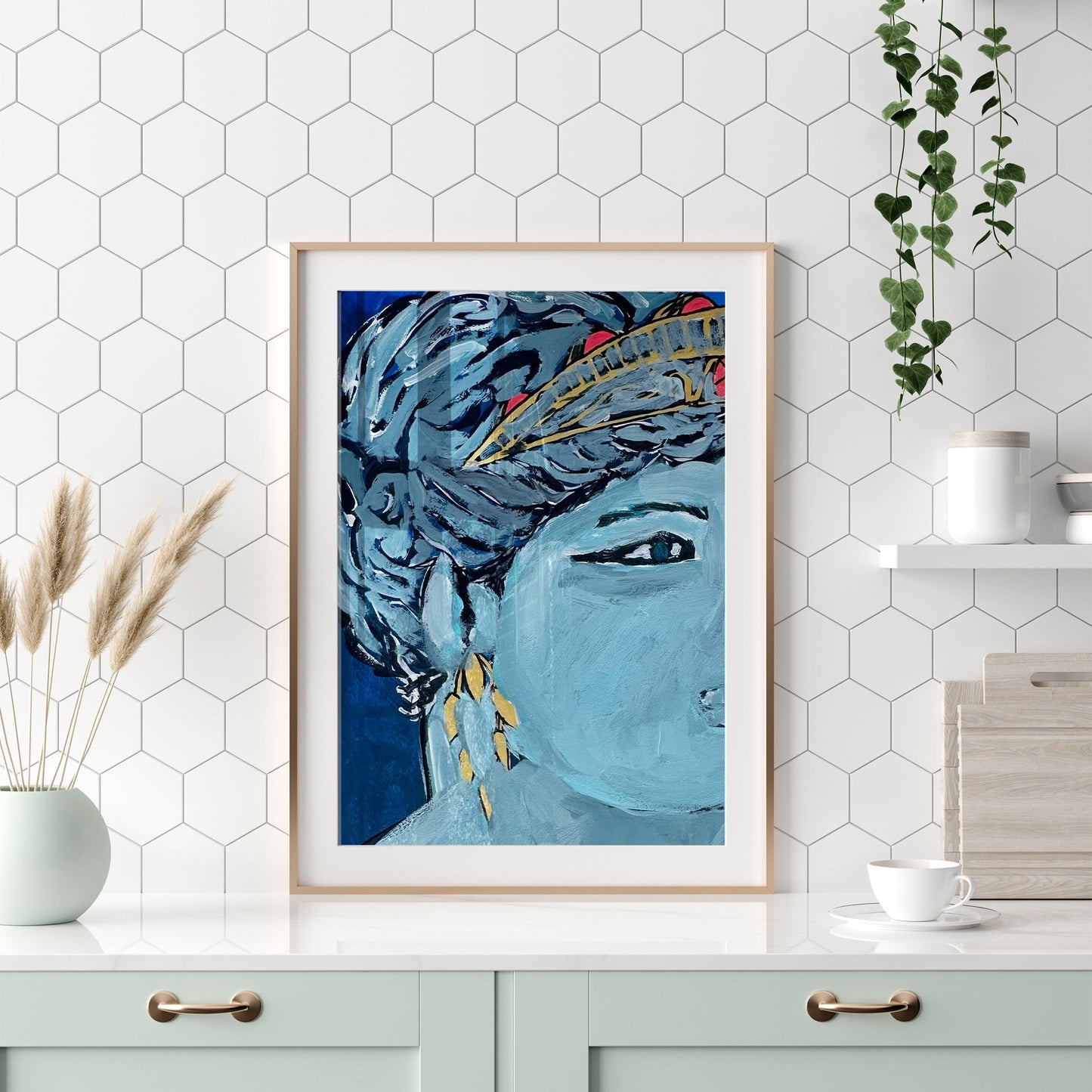 Aphrodite Lapis, Fine Art Print