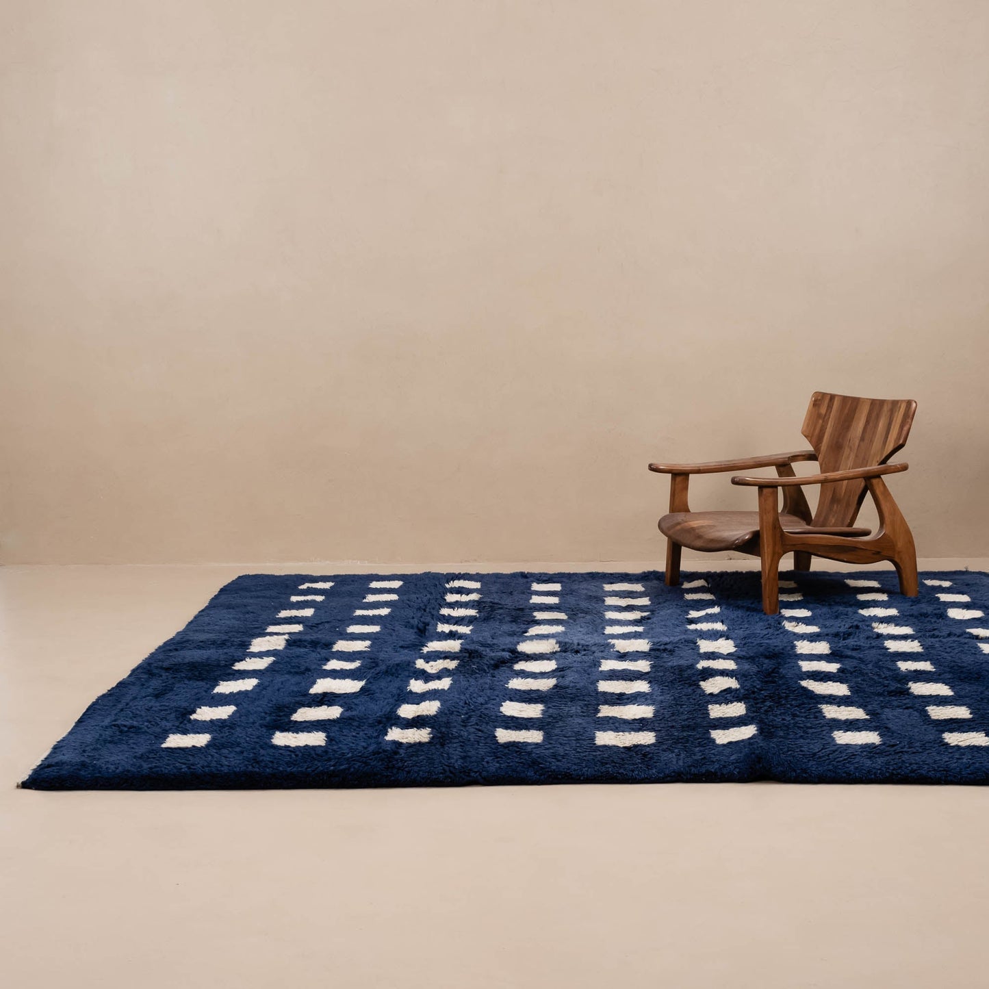 Azure Poetry - Luxury Shag Moroccan Rug