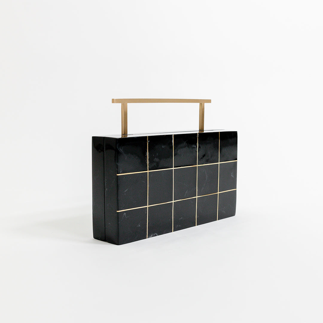 Onyx Crystalline Clutch