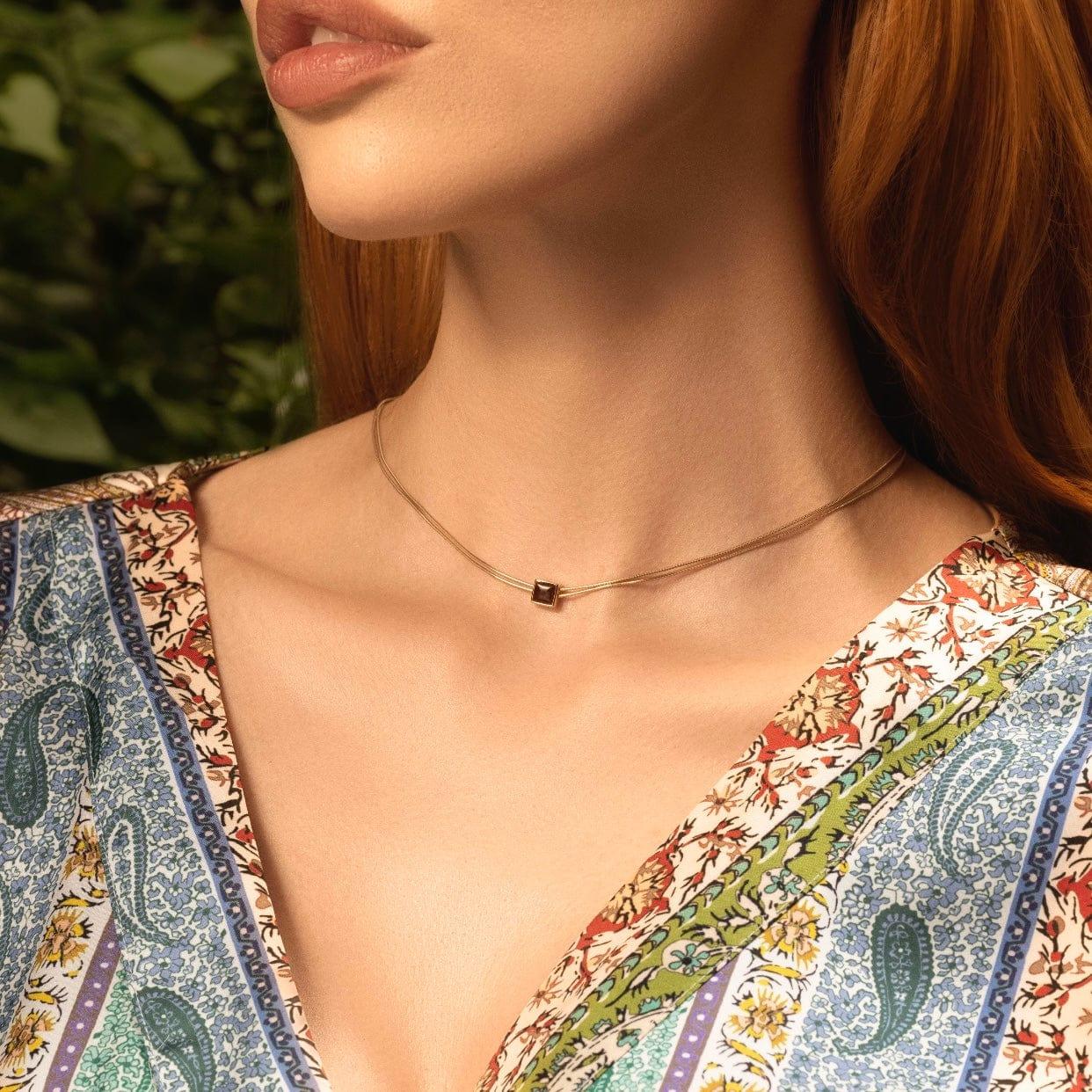 Love & Cherish - Ruby Evil Eye July Birthstone Necklace